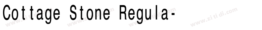 Cottage Stone Regula字体转换
